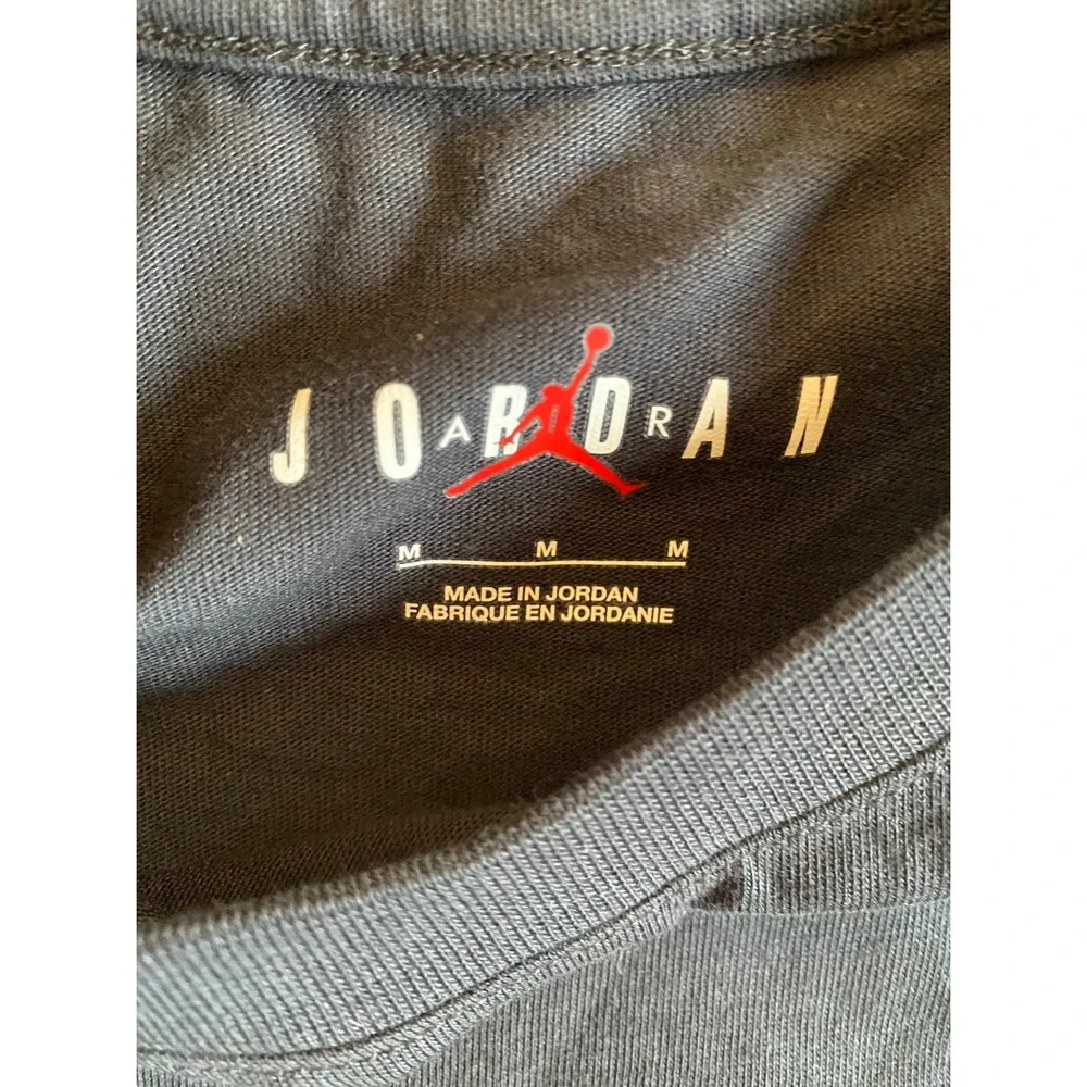 Air Jordan Mens Jumpman Embroidered Logo T-Shirt Black DM3182-010 Size M NEW